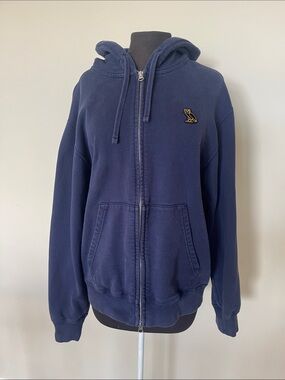 OVO navy double zip hoodie